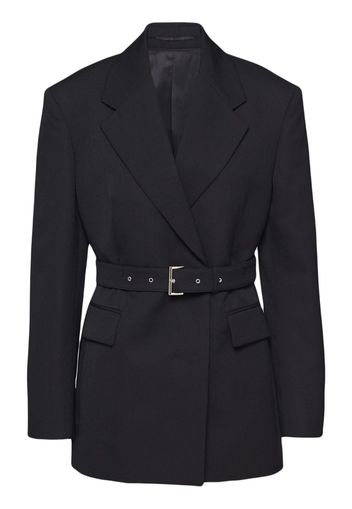 Prada Single-breasted gabardine jacket - Schwarz