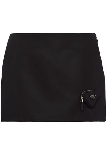 Prada Re-Nylon pouch-embellished miniskirt - Schwarz