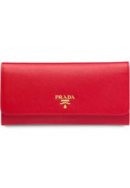 Prada Portemonnaie aus Saffiano-Leder - Rot