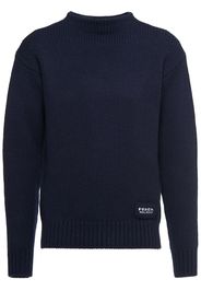 Prada Kaschmirpullover mit U-Boot-Ausschnitt - Blau