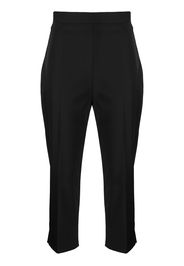 Prada Schmale Cropped-Hose - Schwarz