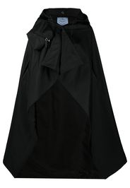 Prada Cape aus Gabardine - Schwarz