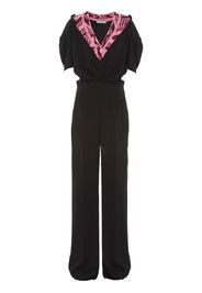 Prada Jacquard-Jumpsuit - Schwarz