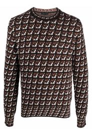 Prada maglia jacquard jumper - Braun