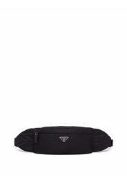 Prada logo-plaque belt bag - Schwarz