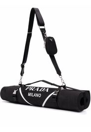 Prada logo-print yoga mat and bag - Schwarz