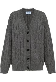 Prada cashmere cable knit cardigan - Grau