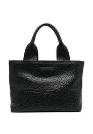 Prada logo patch tote bag - Schwarz