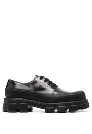 Prada brushed leather derby shoes - Schwarz