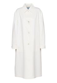 Prada single-breasted cashmere coat - Weiß