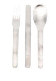 Prada three-piece encased cutlery set - Schwarz