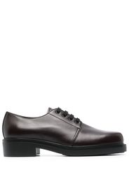 Prada leather derby shoes - Rot