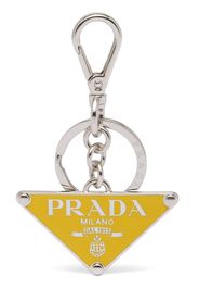 Prada logo-pendant keyring - Silber