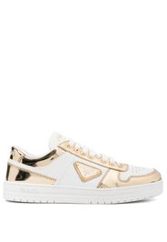Prada Downtown leather low-top trainers - Weiß