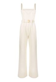 Prada belted-waist sleeveless jumpsuit - Nude