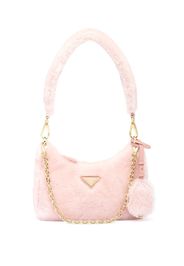 Prada mini shearling shoulder bag - Rosa