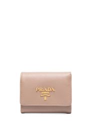 Prada logo-plaque detail wallet - Rosa