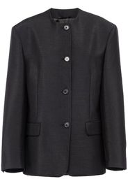 Prada single-breasted tailored coat - Schwarz