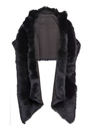 Prada shearling stole jacket - Schwarz