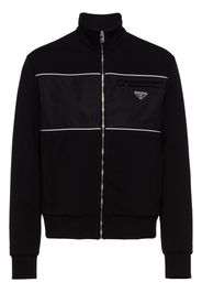 Prada Sweatshirt with Re-Nylon details - Schwarz