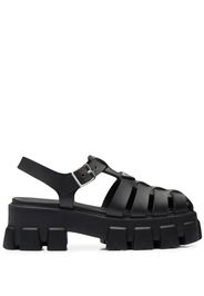 Prada Monolith caged rubber sandals - Schwarz