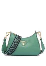 Prada logo-strap shoulder bag - Grün