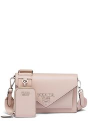 Prada mini Saffiano leather crossbody bag - Rosa