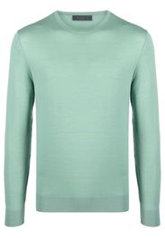 Prada round neck virgin-wool jumper - Grün