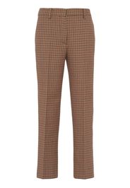 Prada Hose mit Hahnentrittmuster - Braun