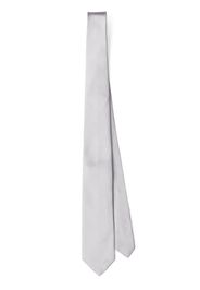Prada silk-satin tie - Grau