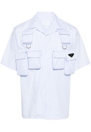 Prada Cargo-Hemd aus Baumwolle - Weiß
