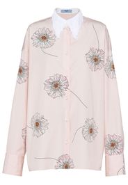 Prada Gerbera-print cotton shirt - Rosa