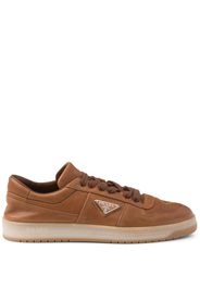 Prada Downtown Sneakers aus Nappaleder - Braun