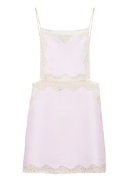 Prada Minikleid aus Leinen - Rosa