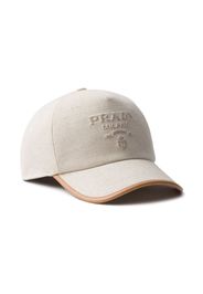 Prada logo-debossed baseball cap - Nude