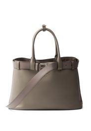 Prada Große Handtasche mit Gürtel - Grau