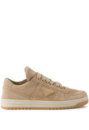 Prada Downtown Wildleder-Sneakers - Nude