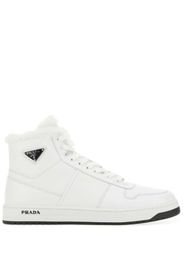Prada hi-top leather sneakers - Weiß