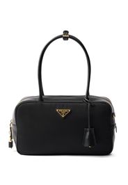 Prada medium re-nylon and leather tote bag - Schwarz