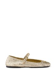 Prada leather ballet flats - Gold