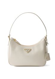 Prada Re-Edition leather shoulder bag - Nude