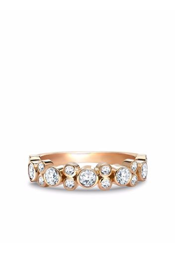 Pragnell 18kt rose gold Bubbles half-eternity diamond ring - Rosa