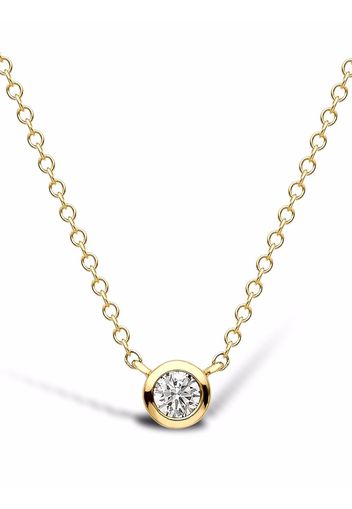 Pragnell 18kt yellow gold brilliant-cut diamond solitaire pendant necklace