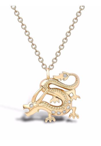 Pragnell 18kt yellow gold Zodiac Dragon diamond pendant