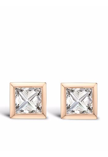Pragnell 18kt rose gold RockChic diamond stud earrings - Rosa