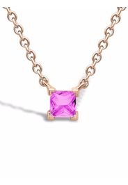 Pragnell 18kt rose gold RockChic sapphire solitaire necklace - Rosa