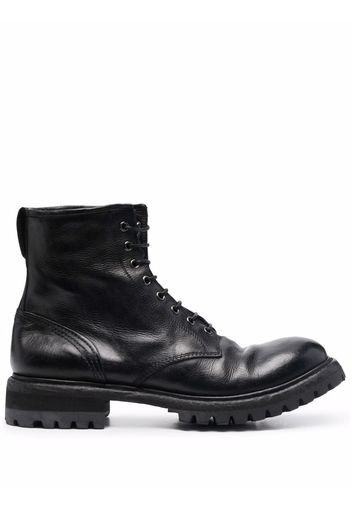 Premiata polished leather ankle boots - Schwarz