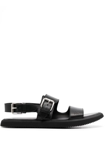 Premiata double-buckle leather sandals - Schwarz