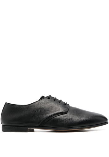 Premiata grained-texture leather derby shoes - Schwarz