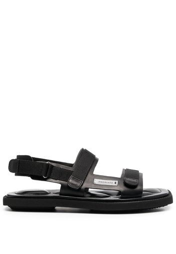 Premiata touch-strap leather sandals - Schwarz